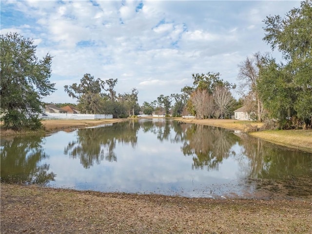 view of water feature