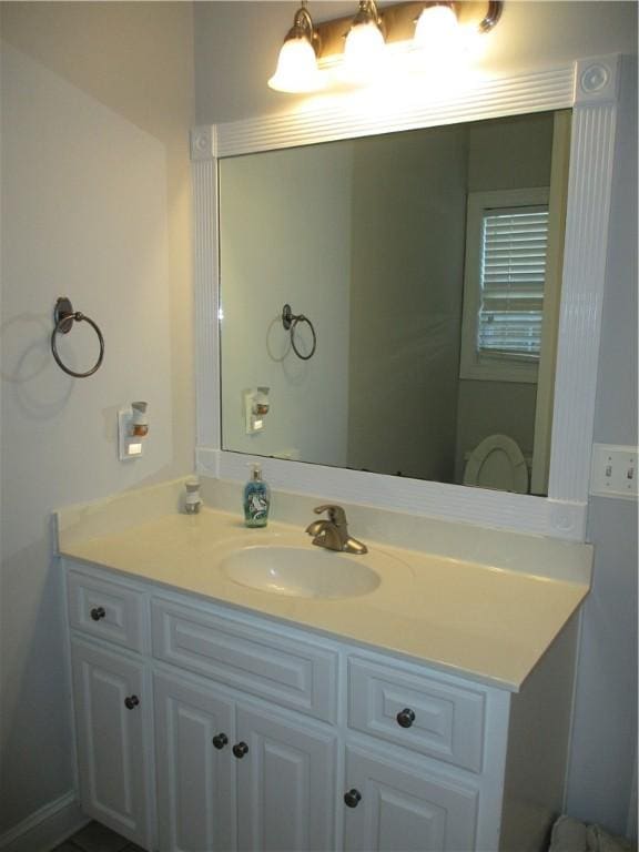 bathroom featuring vanity