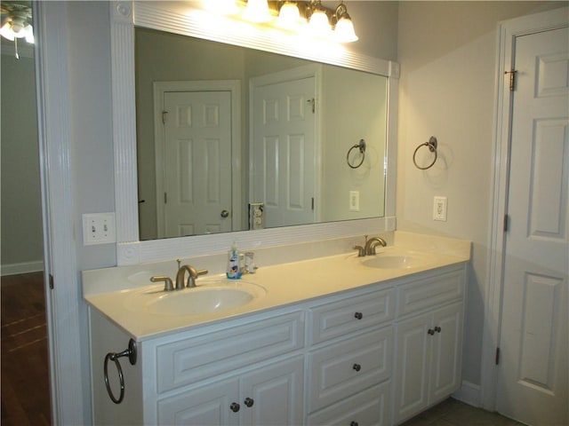 bathroom featuring vanity