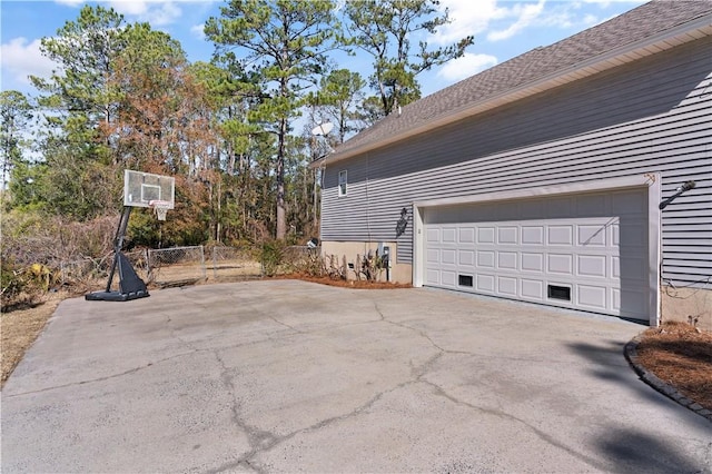 view of home's exterior featuring a garage