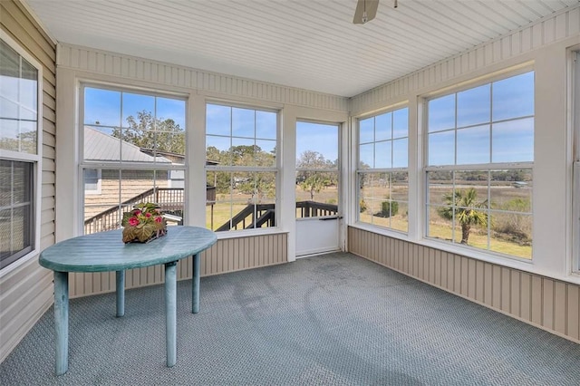 1056 Fiddler Trce, Townsend, GA 31331 - sunroom / solarium featuring ceiling fan