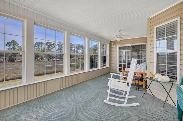 1056 Fiddler Trce, Townsend, GA 31331 - sunroom / solarium with ceiling fan