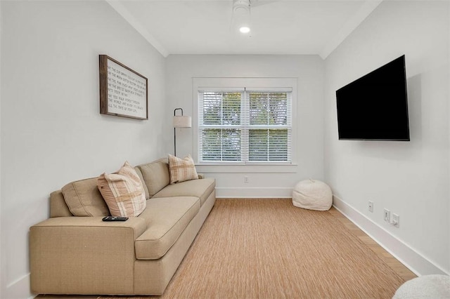 living room featuring hardwood / wood-style floors