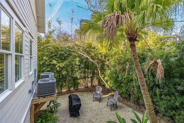 view of patio / terrace with central AC unit