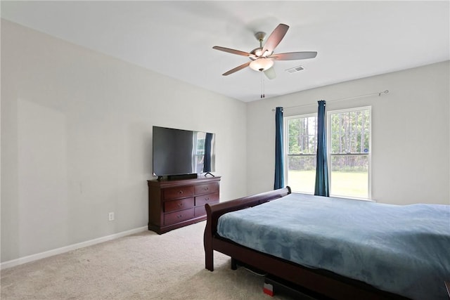 64 Wellington Cir, Brunswick, GA 31525 - bedroom with carpet flooring and ceiling fan