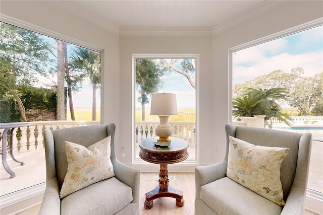 view of sunroom