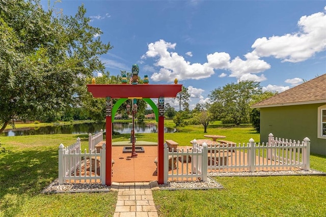 110 Rachel Way, Brunswick, GA 31523 - view of yard with a water view