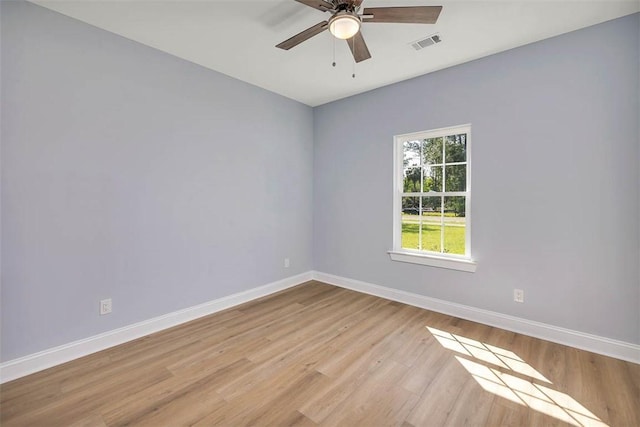 117 Rachel Way, Brunswick, GA 31523 - spare room featuring light wood-style flooring and a ceiling fan