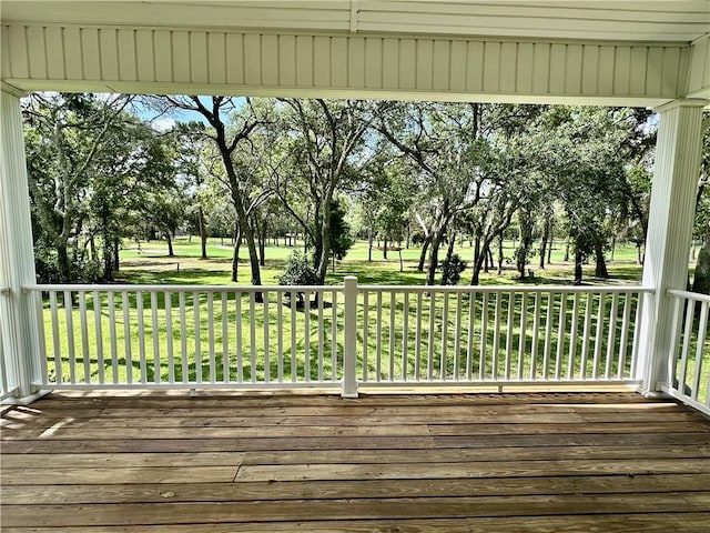 1457 N River Oaks Dr, Blackshear, GA 31516 - deck with view of wooded area