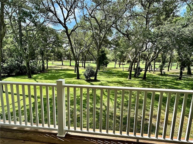1457 N River Oaks Dr, Blackshear, GA 31516 - balcony featuring view of wooded area