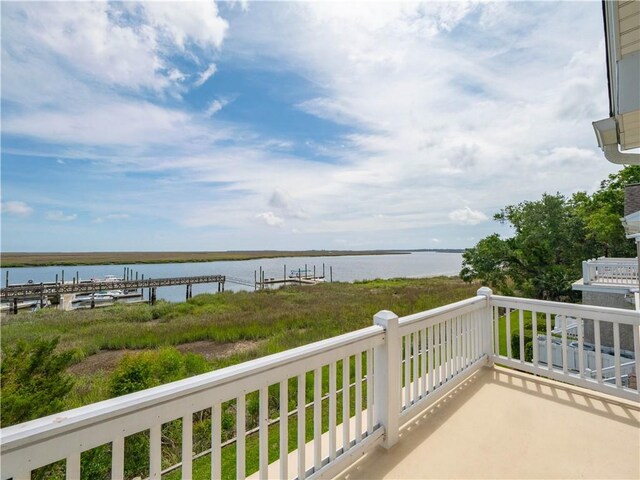 1106 Plantation Point Dr, Saint Simons Island, GA 31522 - balcony with a water view