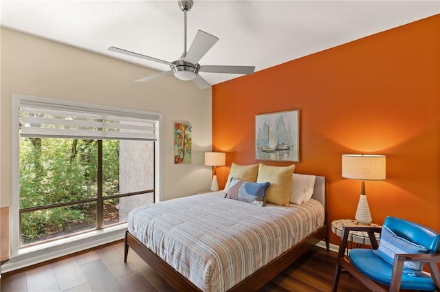 1332 Oak St Unit 9, Saint Simons Island, GA 31522 - bedroom with a ceiling fan