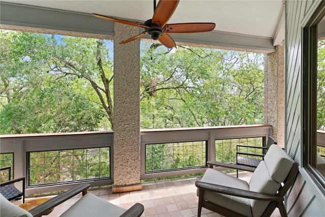 1332 Oak St Unit 9, Saint Simons Island, GA 31522 - view of patio with ceiling fan