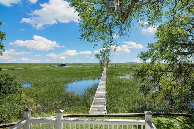 property view of water featuring a rural view