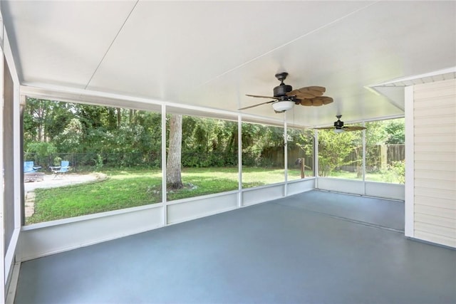 30 Bridgewater Way, Brunswick, GA 31525 - unfurnished sunroom featuring ceiling fan and healthy amount of natural light