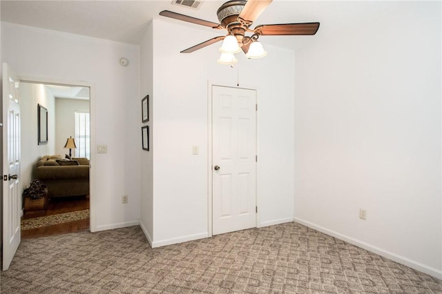 5604 Woodstone Dr, Blackshear, GA 31516 - carpeted bedroom with visible vents, baseboards, and ceiling fan