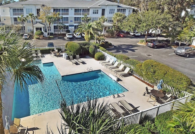 view of pool with a patio