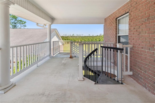 view of balcony