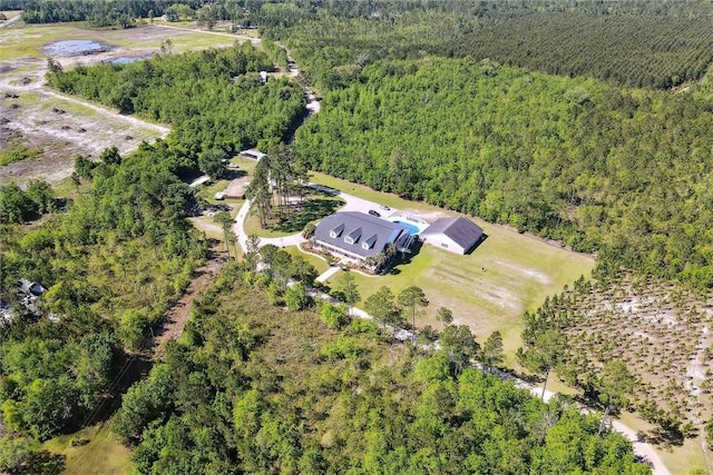 bird's eye view featuring a rural view