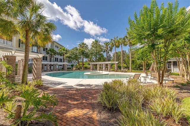2306 Grand View Dr, Saint Simons Island, GA 31522 - community pool with a pergola