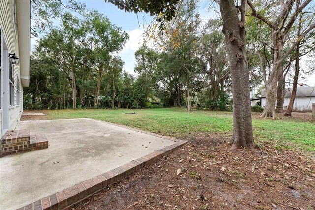 view of yard featuring a patio