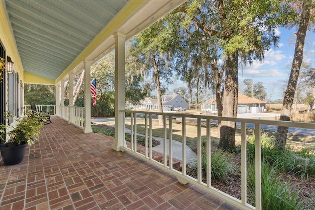 view of patio / terrace with covered porch