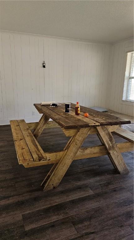 interior space with wood finished floors
