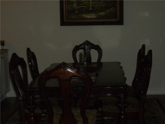 view of dining space