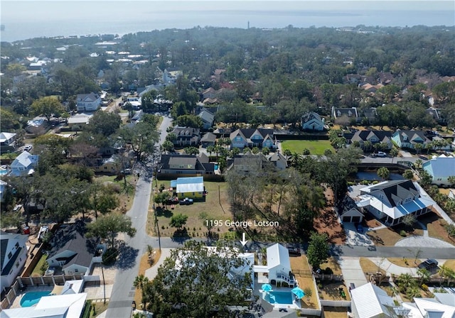 birds eye view of property featuring a residential view