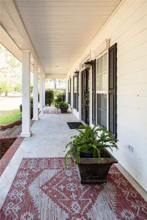 view of patio with covered porch