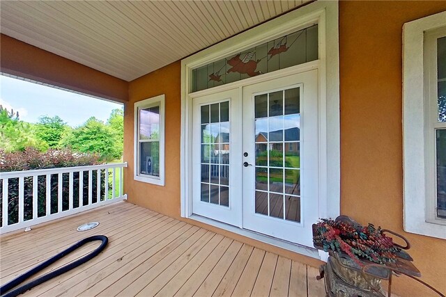 4949 Trudie Rd, Blackshear, GA 31516 - wooden deck featuring french doors