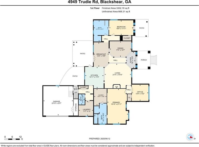 4949 Trudie Rd, Blackshear, GA 31516 - view of property floor plan