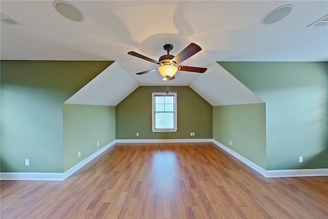 4949 Trudie Rd, Blackshear, GA 31516 - bonus room with ceiling fan, wood finished floors, and vaulted ceiling