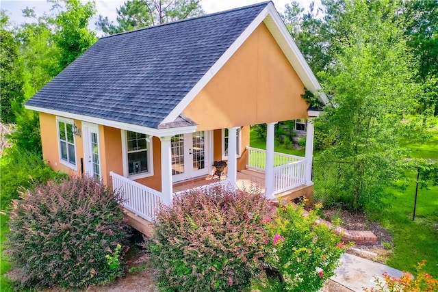 4949 Trudie Rd, Blackshear, GA 31516 - view of outdoor structure with covered porch and french doors