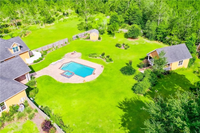 4949 Trudie Rd, Blackshear, GA 31516 - aerial view of a pool