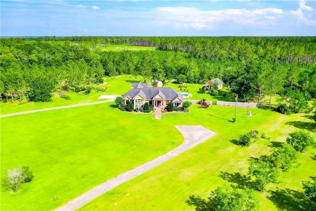 4949 Trudie Rd, Blackshear, GA 31516 - view from above of property featuring a heavily wooded area