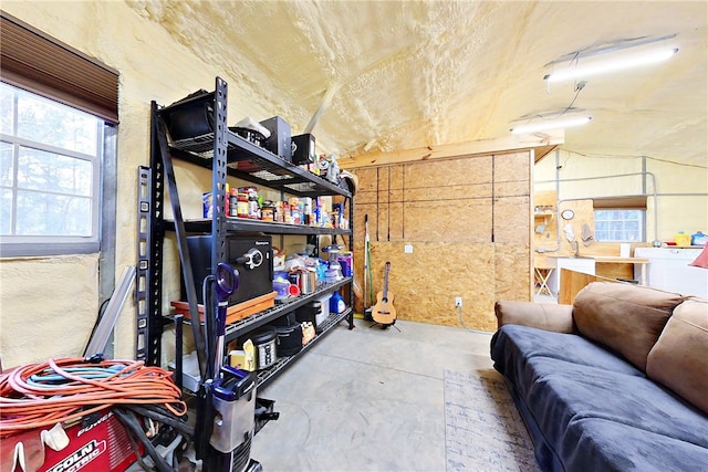 view of storage room
