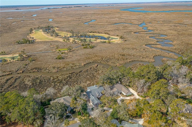 aerial view featuring a rural view