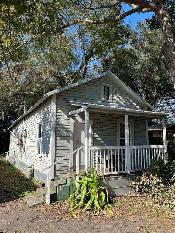 bungalow-style house featuring a porch