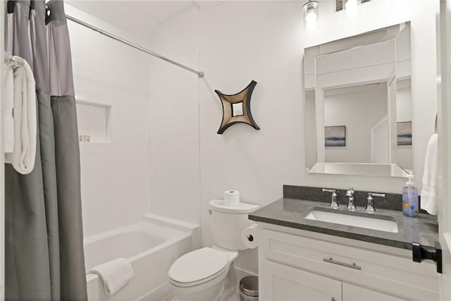 1153 Ocean Blvd, Saint Simons Island, GA 31522 - bathroom featuring vanity and shower / tub combo with curtain