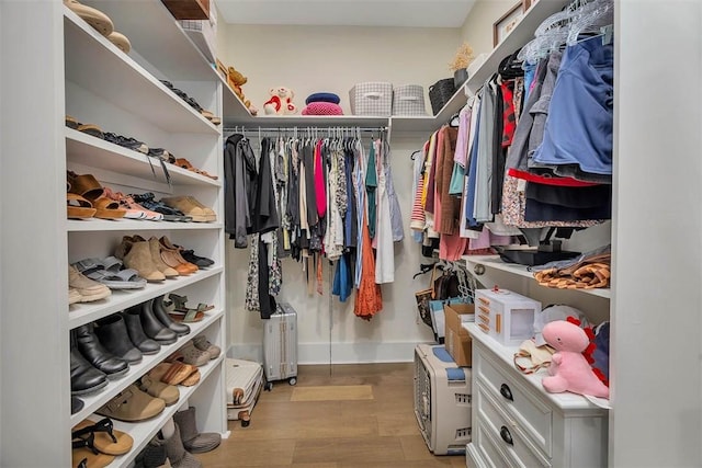 147 Butler Lake Dr, Saint Simons Island, GA 31522 - walk in closet with light wood-style floors
