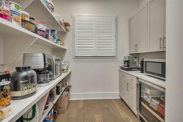 147 Butler Lake Dr, Saint Simons Island, GA 31522 - storage area with wine cooler