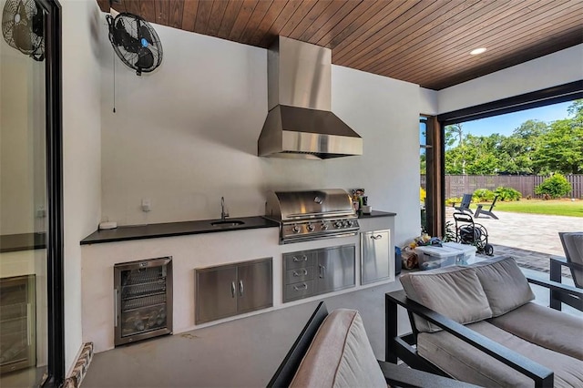 147 Butler Lake Dr, Saint Simons Island, GA 31522 - view of patio / terrace featuring beverage cooler, area for grilling, and outdoor lounge area