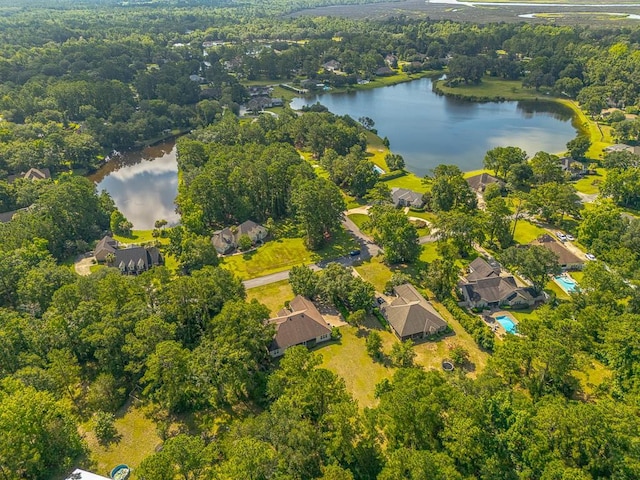 253 Winding Trl, Brunswick, GA 31523 - drone / aerial view of a nearby body of water and a forest