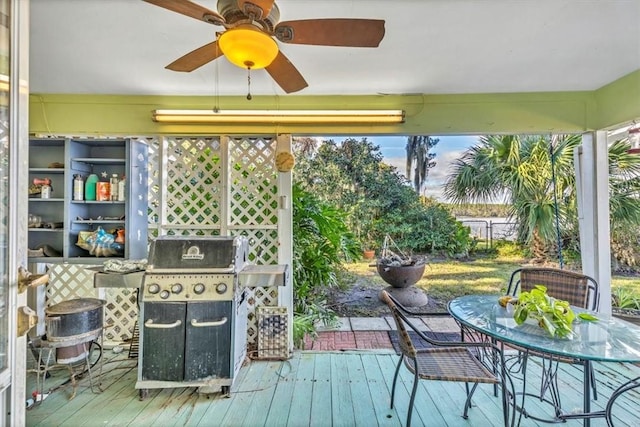 view of sunroom