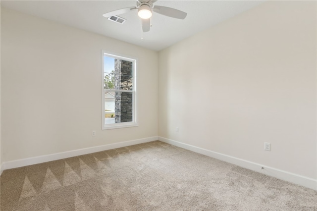 177 Verano St, Kingsland, GA 31548 - carpeted spare room featuring baseboards and a ceiling fan