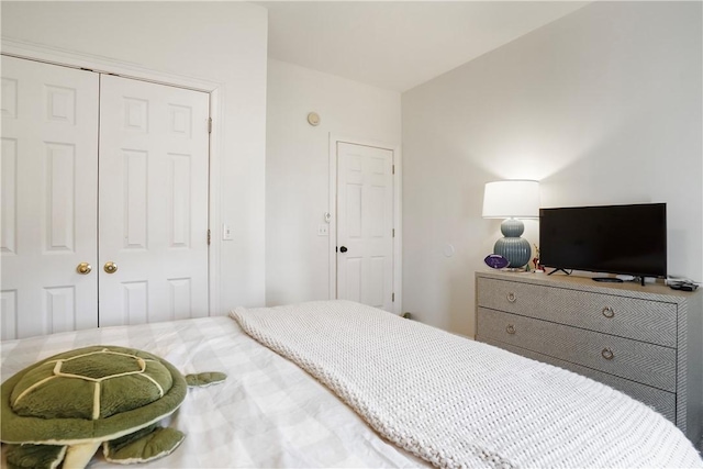 bedroom with a closet