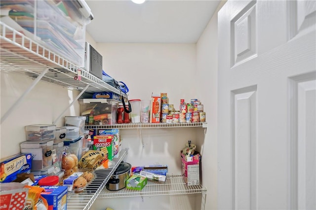 view of pantry