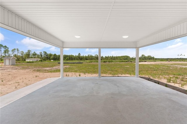 4432 Pembers Rd, Nahunta, GA 31553 - view of patio featuring a shed