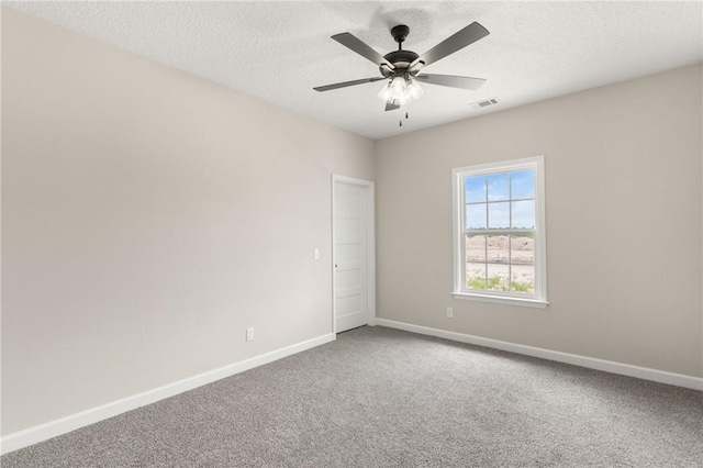 4432 Pembers Rd, Nahunta, GA 31553 - carpeted empty room with a ceiling fan and a textured ceiling